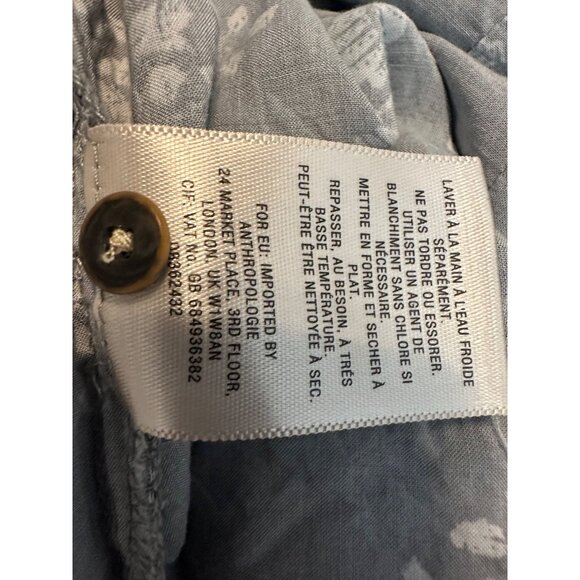 Anthropologie Holding Horses Pavón Ruffle Tiered Button Down Tunic Top Peasant M - Picture 11 of 14